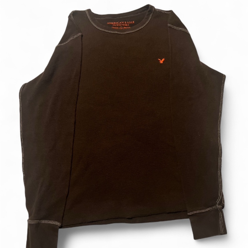 American Eagle Outfitters men’s Brown Long Sleeve Shirt